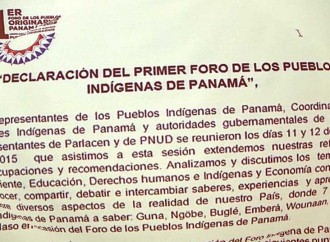 Con Declaratoria finaliza Primer Foro de los Pueblos Originarios Panamá 2015