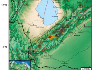 Temblor de 5.1 grados de magnitud en Estado Mérida, Venezuela