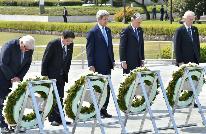 Los ministros del G7 pactan en Hiroshima trabajar por un mundo sin armas atómicas