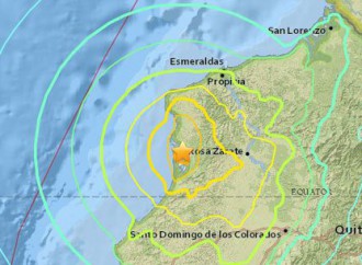 Terremoto de 7.8 grados en la escala abierta de Richter sacudió hoy Ecuador