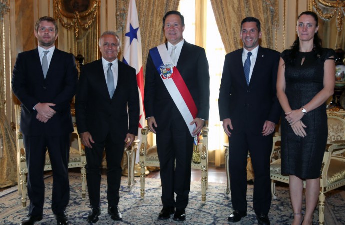 Presidente Juan Carlos Varela recibe cartas credenciales de embajadores de 5 paises