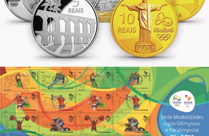 Nuevas monedas y Sellos para conmemorar las Olimpiadas Río 2016 están en tus manos