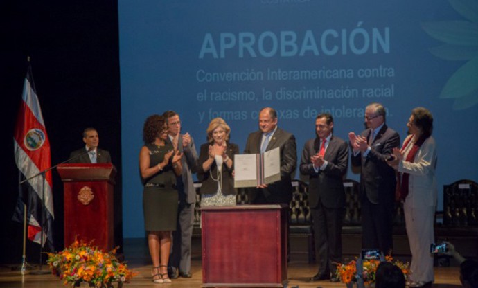 Costa Rica es el primer país de América y el Caribe en aprobar Convención Interamericana contra el racismo