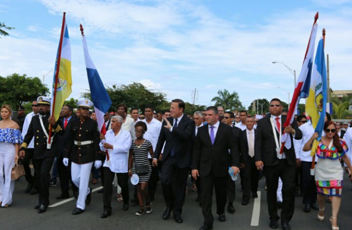 Presidente Varela celebra con los colonenses la consolidación de la gesta separatista
