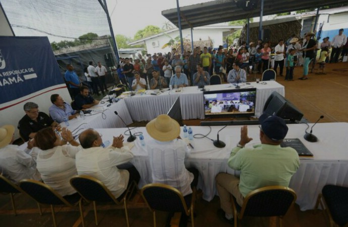 Gabinete sectorial prioriza obras para los residentes del distrito de Las Palmas en Veraguas