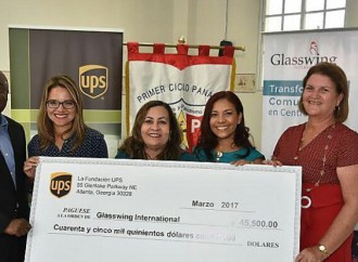 FUNDACIÓN UPS OTORGA USD$45,500 A LA ORGANIZACIÓN GLASSWING INTERNATIONAL EN PANAMÁ 