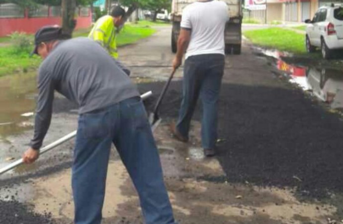 MOP aplicó más de 190 toneladas de asfalto en calles del corregimiento de David