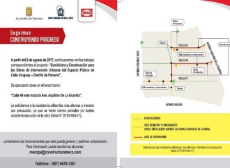 Calles 47 y 48 se mantienen cerradas por trabajos del espacio público en Calle Uruguay
