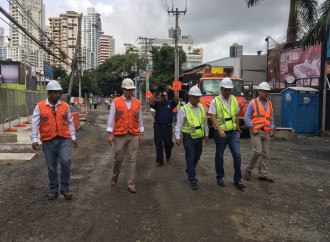 Alcaldía de Panamá inspecciona avances en trabajos del proyecto Renovación Urbana de Calle Uruguay