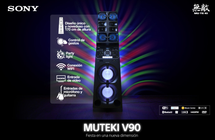 El nuevo Muteki V90 de Sony llevará sus fiestas a una nueva dimensión