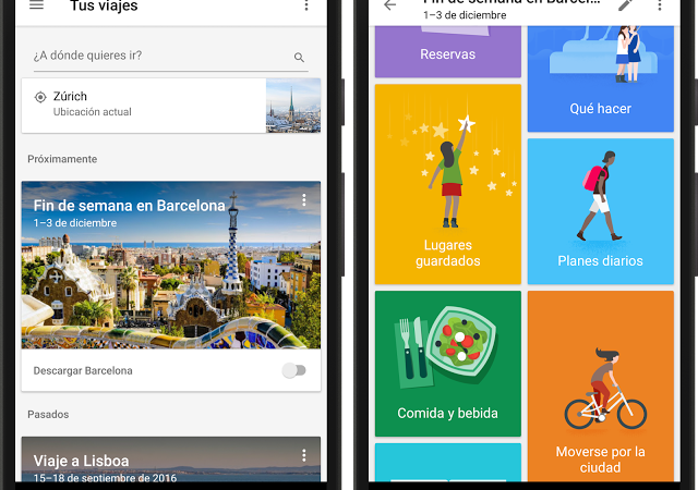 Planea tus vacaciones con Google Trips en español