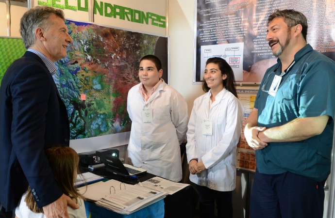 El presidente Mauricio Macri visitó la Feria Nacional de Innovación Educativa 2017 en Tecnópolis