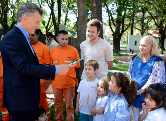 Presidente Macri inauguró el Paseo de la República, un espacio abierto al público junto a la Quinta de Olivos