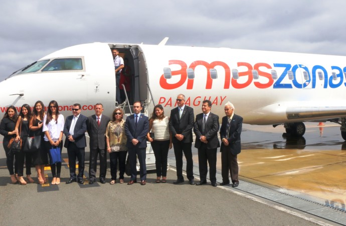 Amaszonas abre nuevas rutas que unen Paraguay y Brasil