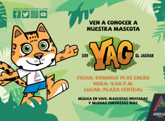 Ven a conocer a la mascota YAG el Jaguar en AltaPlaza Mall
