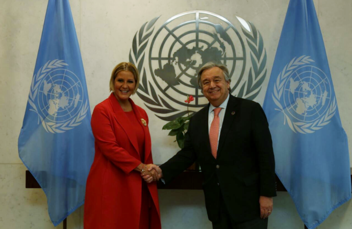 Secretario General de las Naciones Unidas reconoce liderazgo de la Primera Dama en la promoción de los derechos humanos