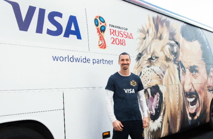 Zlatan Ibrahimović regresa con Visa a la  Copa Mundial de la FIFA Rusia 2018™