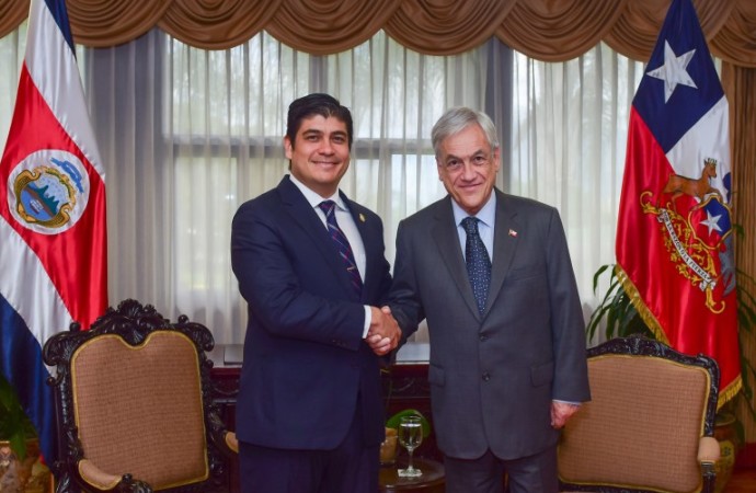 Costa Rica y Chile suscriben acuerdos para abordar desafíos políticos y democráticos de la región