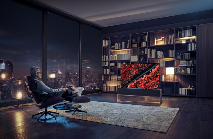 LG introduce el televisor del futuro, el primer TV enrollable del mundo