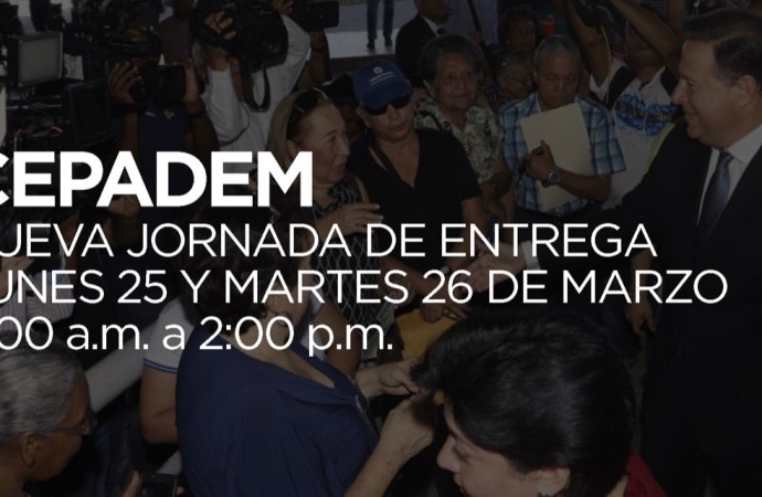 Gobierno del presidente Juan Carlos Varela realiza decimoquinta entrega masiva de CEPADEM