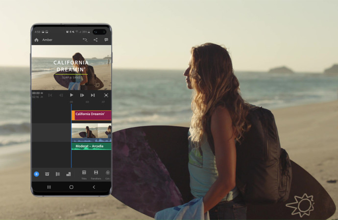 Lanzamiento de Adobe Premiere Rush para Samsung para los usuarios de Galaxy