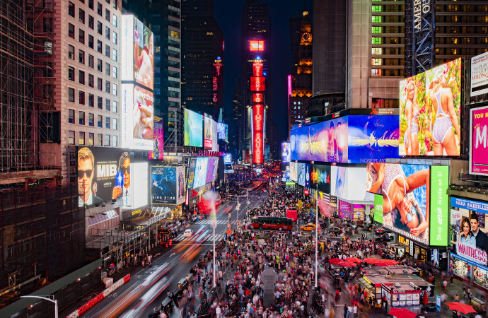 Samsung instala nuevas pantallas LED en el corazón del Times Square de Nueva York