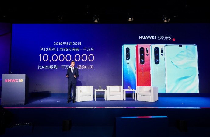 La aclamada Serie Huawei P30 rompe récord al vender 10 millones de unidades en 85 días