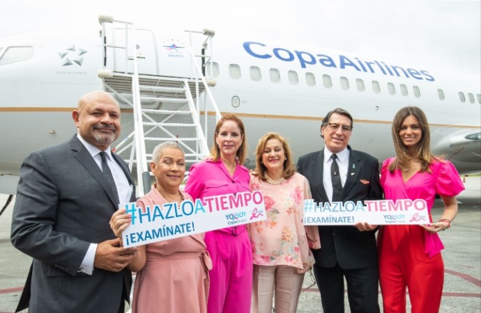 Copa Airlines y el Despacho de la Primera Dama de Panamá unen fuerzas para llevar el mensaje de prevención contra el cáncer a todo el continente