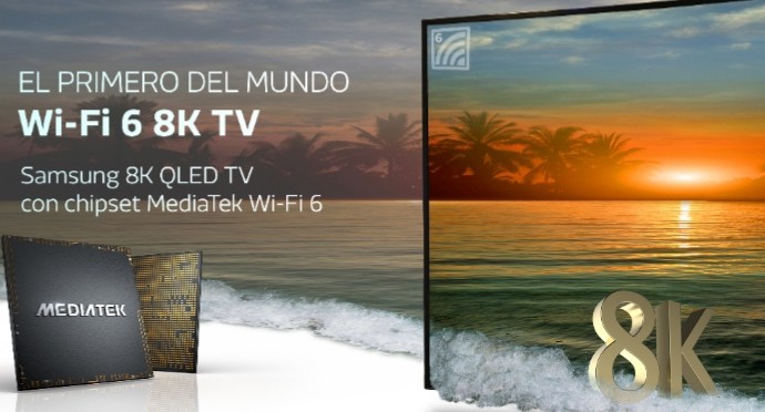 MediaTek y Samsung presentan el primer televisor Wi-Fi 6 8K del mundo