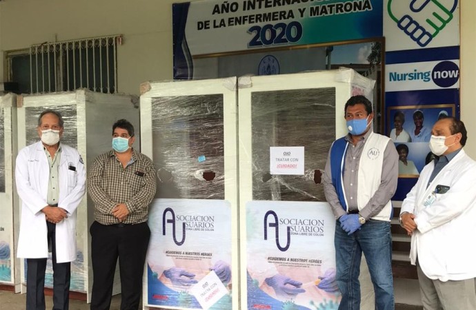 Policlínica de la CSS – Colón recibe donación de cinco cabinas para pruebas de coronavirus
