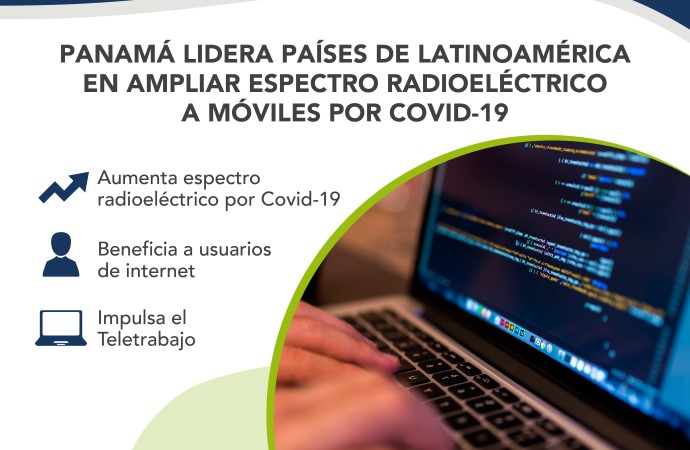 Panamá lidera países de Latinoamérica en  ampliar espectro radioeléctrico por COVID-19