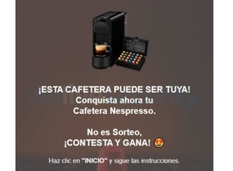 Vuelve a circular el engaño a través de WhatsApp que promete una cafetera Nespresso gratis