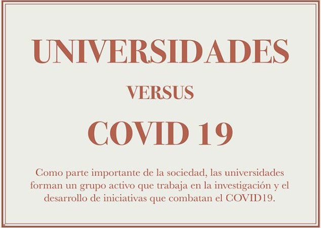 Las universidades versus el COVID-19