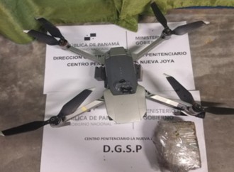 Decomisan dron con paquete de hierba seca en La Nueva Joya