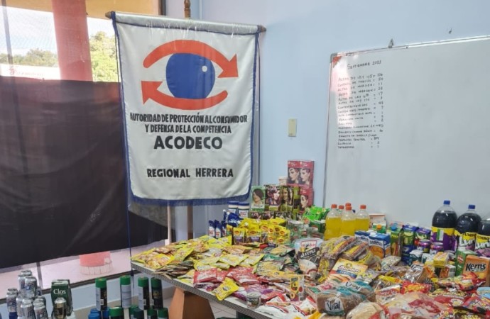 ​Más de 1,600 productos destruyó la Acodeco en Herrera