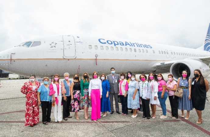 Copa Airlines impulsa mensaje de Prevención del Cáncer que promueve el Despacho de la Primera Dama