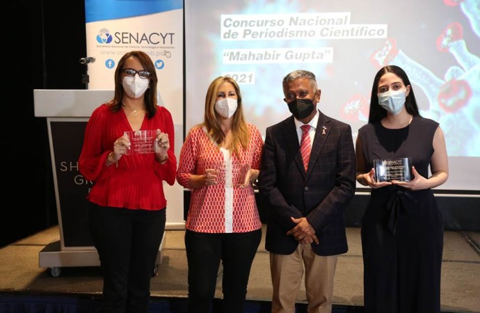 SENACYT entrega premios a las ganadoras del Concurso Nacional de Periodismo Científico “Mahabir Gupta”