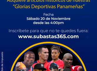 Glorias Deportivas Panameñas donan valiosos artículos para subasta virtual a beneficio de los niños y jóvenes de Panamá