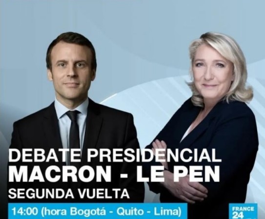 France 24 retransmitirá el debate entre el presidente candidato Emmanuel Macron y la representante de la extrema derecha Marine Le Pen