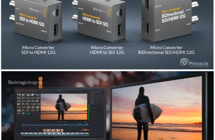 Blackmagic Design lanzó los nuevos Micro-Convertidores 12G, listos para conversiones SDI – HDMI en 4K