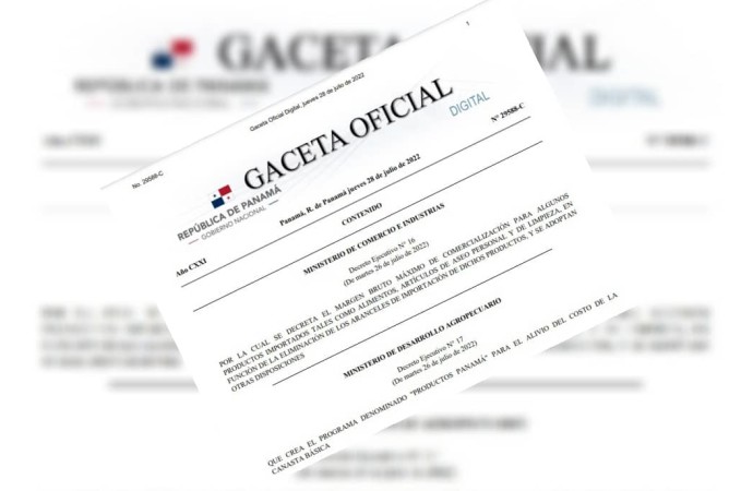Ejecutivo publica en Gaceta Oficial los Decretos relacionados con la Canasta Básica Familiar