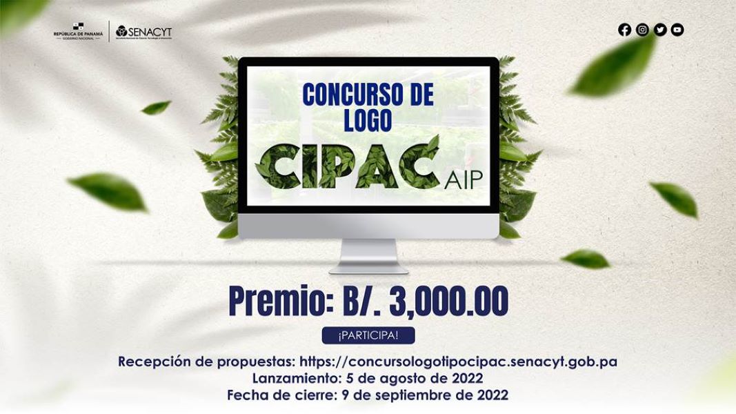 Senacyt abre concurso para el logotipo de la Asociación de Interés Público CIPAC AIP