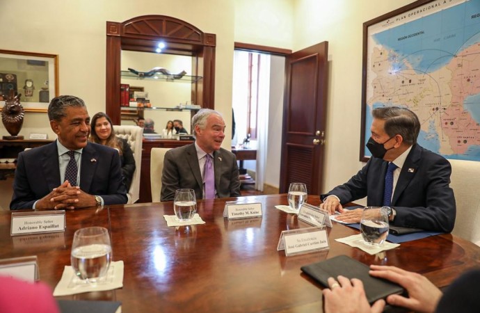 Presidente Laurentino Cortizo Cohen solicita apoyo a Estados Unidos para atender flujo migratorio