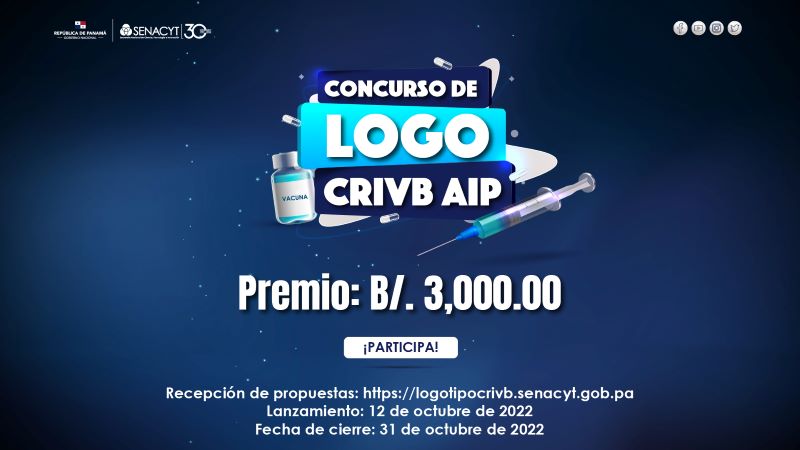 Senacyt lanza concurso para crear el logotipo de la Asociación de Interés Público CRIVB AIP