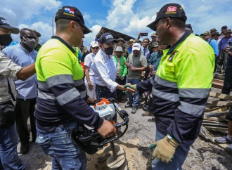 Presidente Cortizo Cohen inspecciona entrega de ayuda humanitaria y trabajos de reconstrucción en Wala, comarca Wargandí