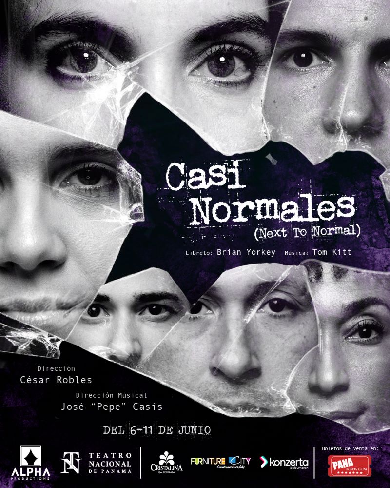 Alpha Productions y el Teatro Nacional presentan el musical 'CASI NORMALES' en Panamá