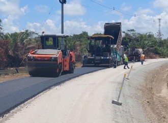 Trabajos en la carretera El Llano – Puerto Cartí presentan un avance del 30%