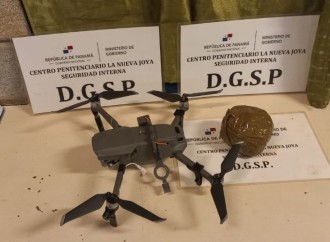 Custodios de La Nueva Joya decomisan dron con presuntas sustancias ilícitas