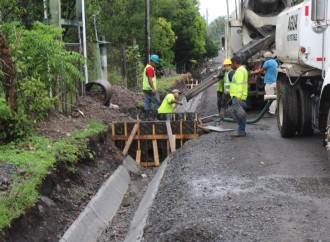 Proyecto de rehabilitación de calles de Alanje en la provincia de Chiriquí presenta un 38.11% de avance