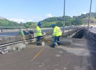 Ministerio de Obras Públicas inicia trabajos de mantenimiento en el Puente Centenario